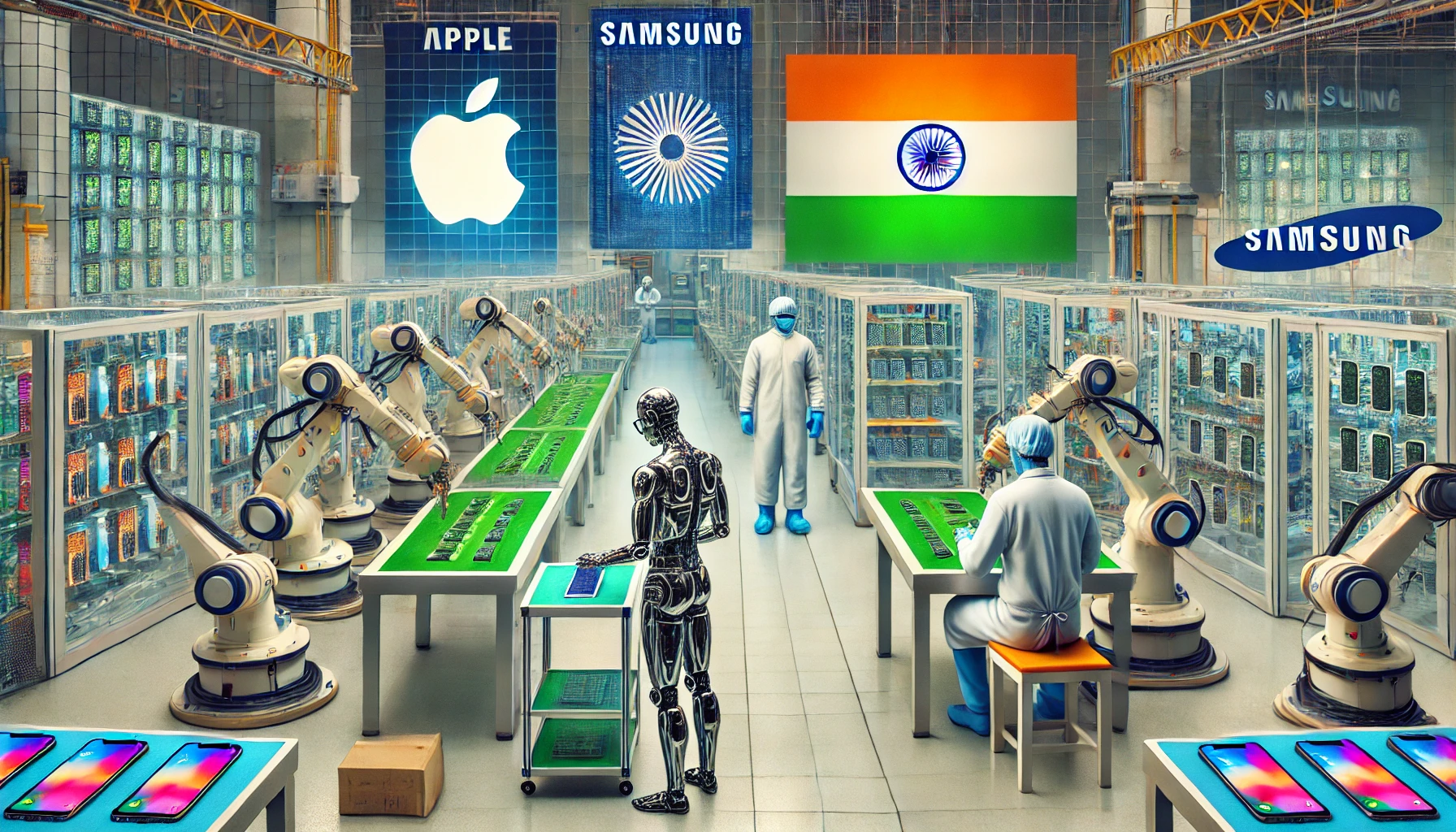 India Emerges as a Key Player in Smartphone Manufacturing for Apple and Samsung
